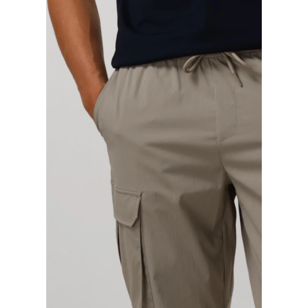 Pure Path Taupe Cargo Broek Regular Fit Beige Heren