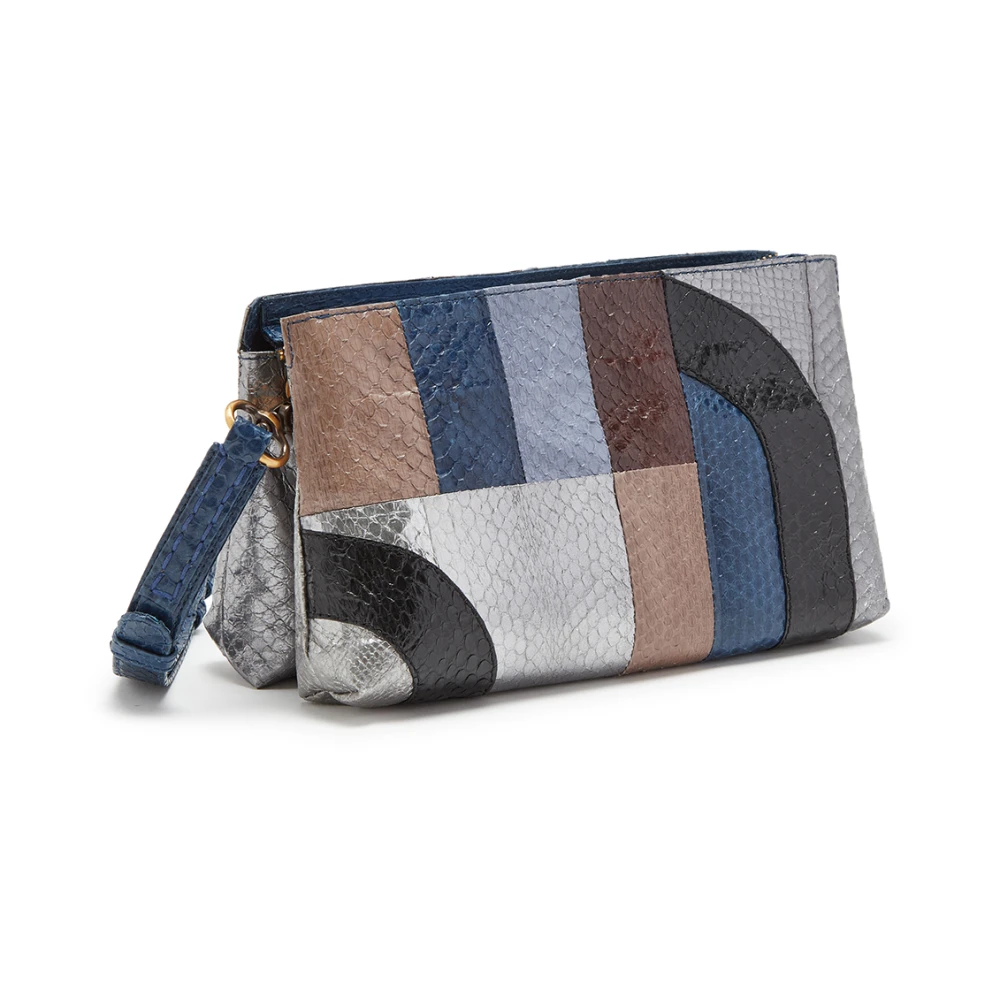 Maliparmi Kleine Exotische Intarsia Crossbody TAS Multicolor Dames