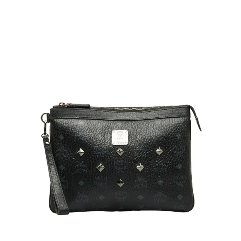 MCM Pre-owned Leather pouches Black Dames