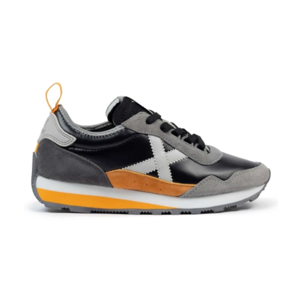 Munich Retro-geïnspireerde zwarte sneakers Dames Schoenen Veelkleurig Multicolor