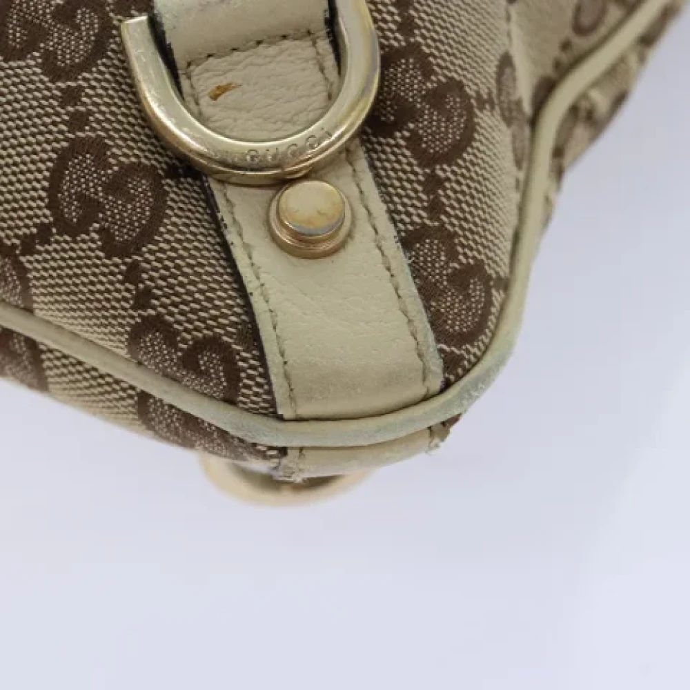 Gucci Vintage Pre-owned Canvas gucci-bags Beige Dames