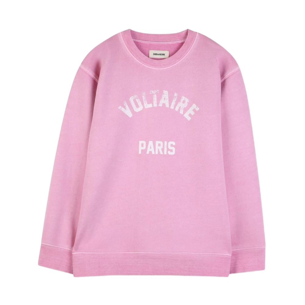 Zadig & Voltaire Women's Pink Felpa A Maniche Lunghe