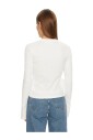 white-knitwear-long-sleeve-round-neck