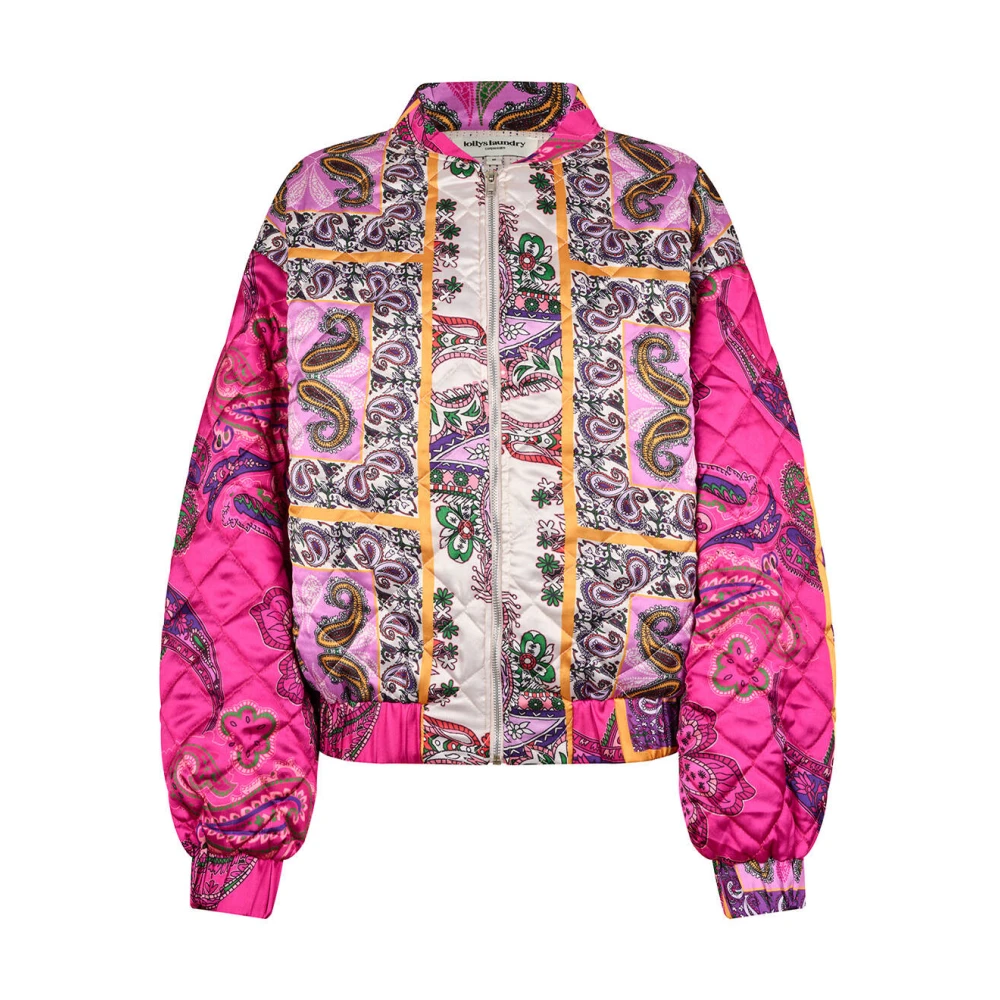 Lollys Laundry Montereyll Bomber Jacket in Roze Multicolor Dames