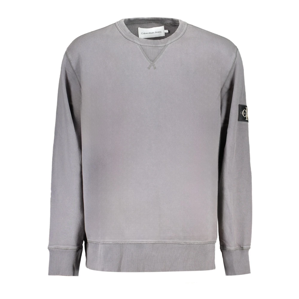 Calvin Klein Grijze Sweater met Logo Gray Heren