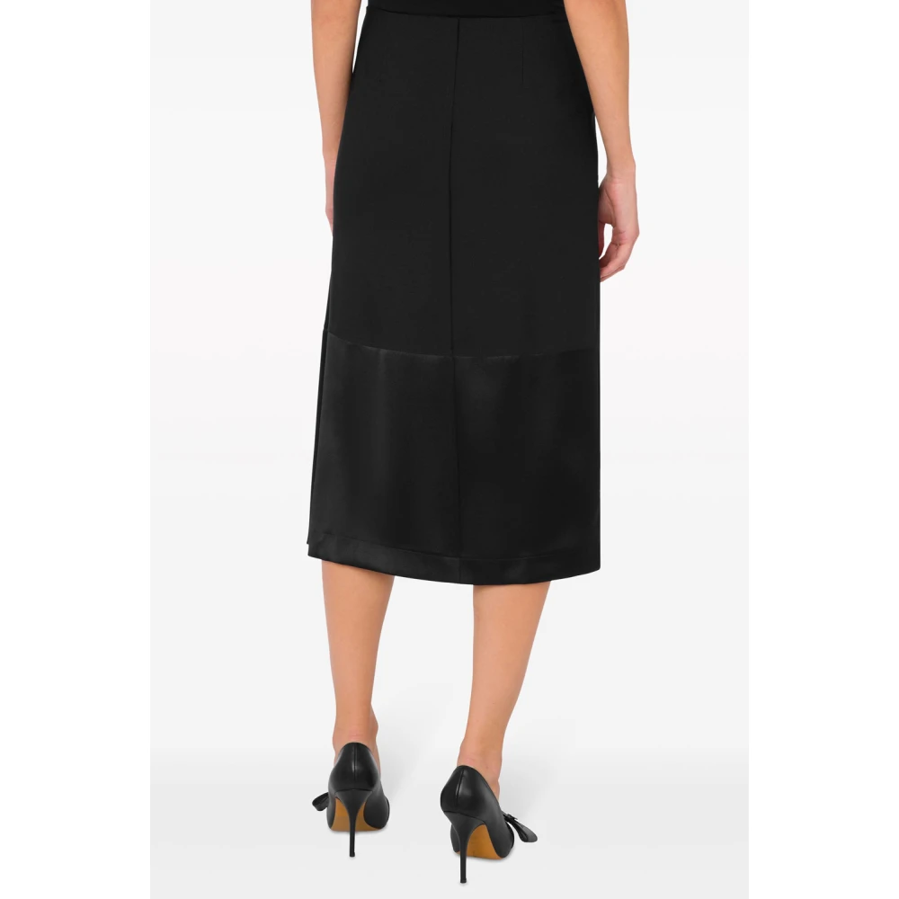 Moschino Zwarte Stijlvolle Rok Black Dames