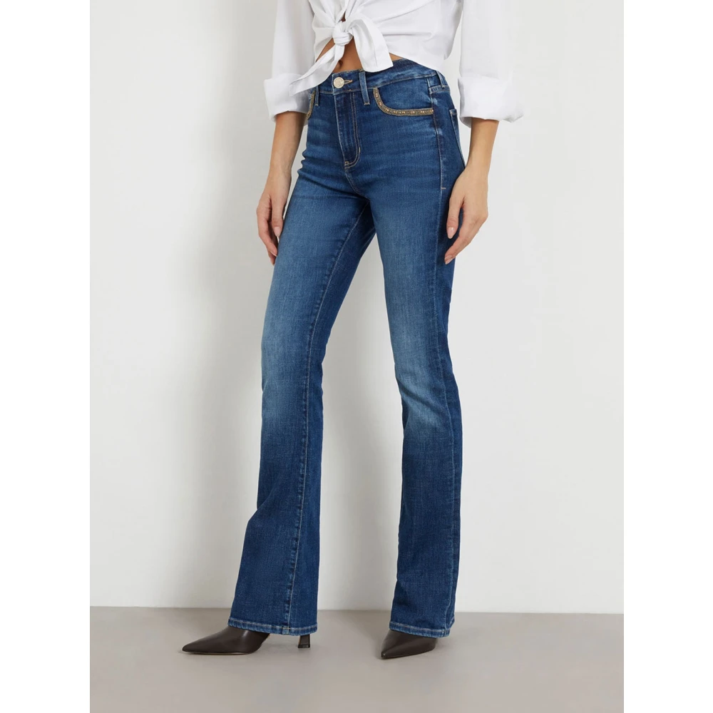 Guess Flared Jeans Blue Dames