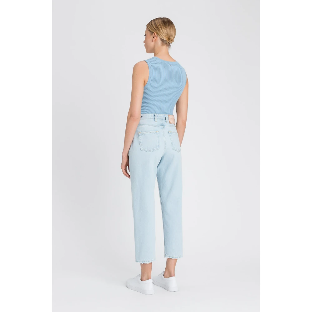 Twinset Barrel Jeans Licht Denim Blue Dames