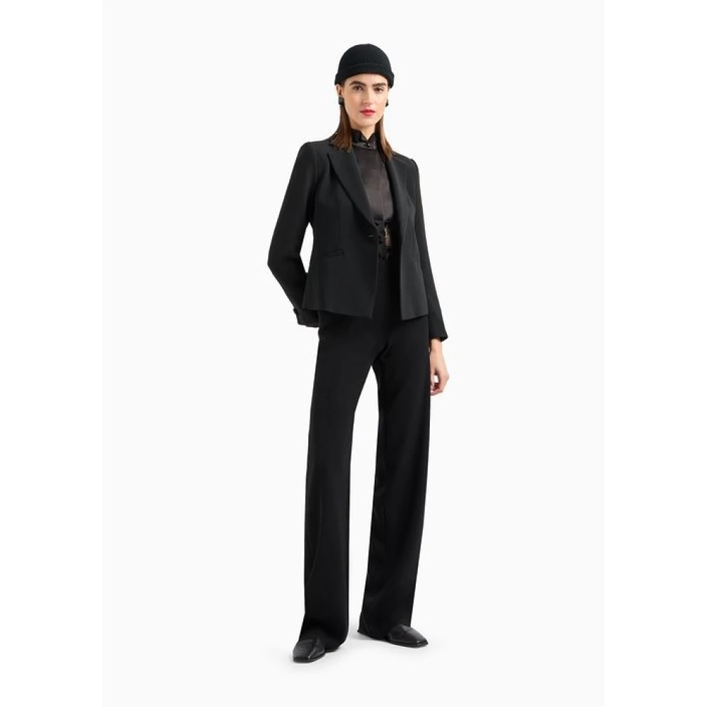 Emporio Armani Polyester Broek Black Dames