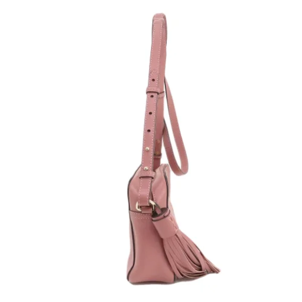 Anya Hindmarch Pre-owned Leather shoulder-bags Pink Dames