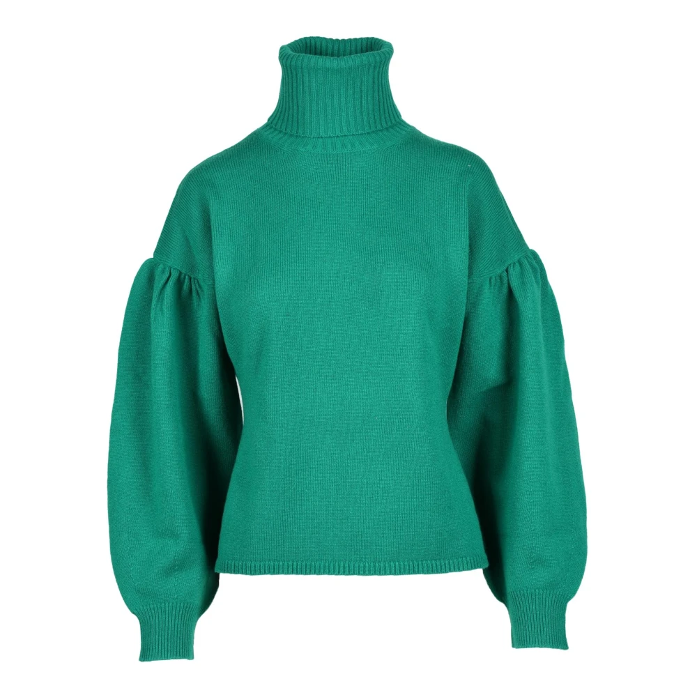 Max Mara Wol Kasjmier Gebreide Trui Green Dames