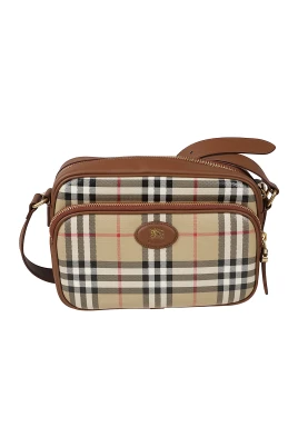 Check Pocket Crossbody Bag