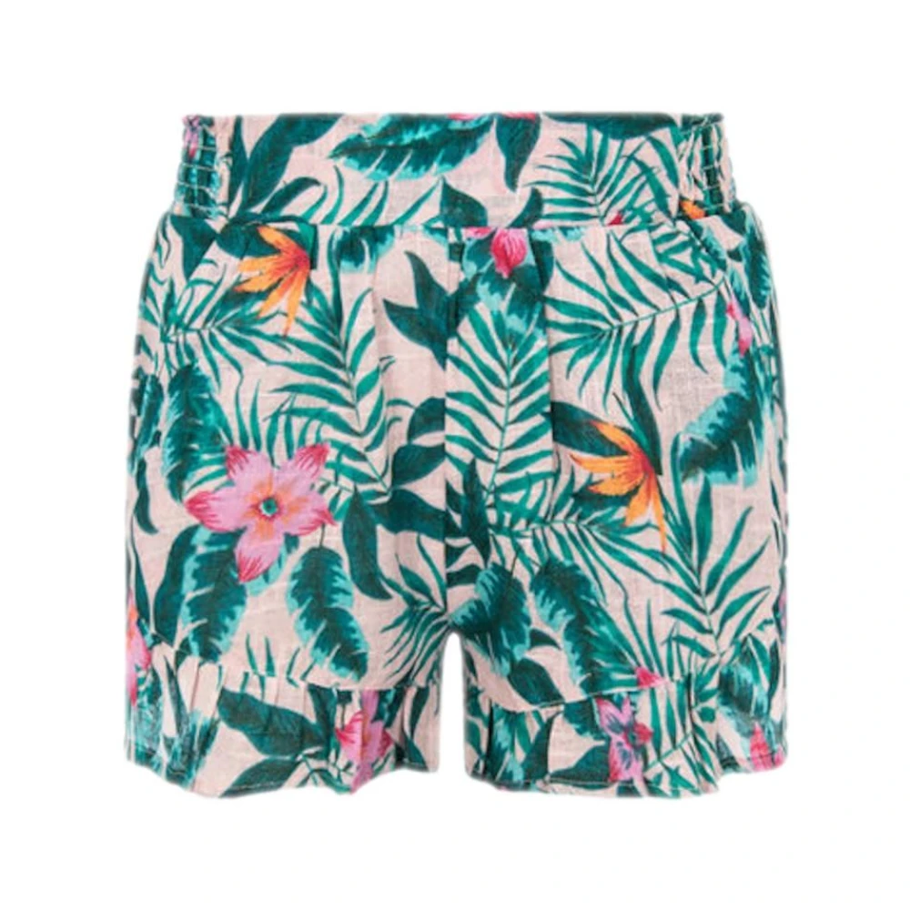 Pepe Jeans Girls Multicolor Shorts, 14 Y, Floral Juliette Shorts For