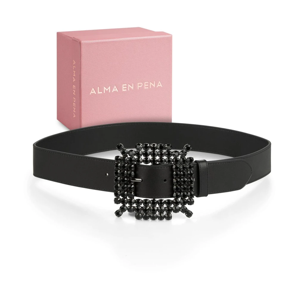 Alma en Pena Strass gesp riem Black Dames