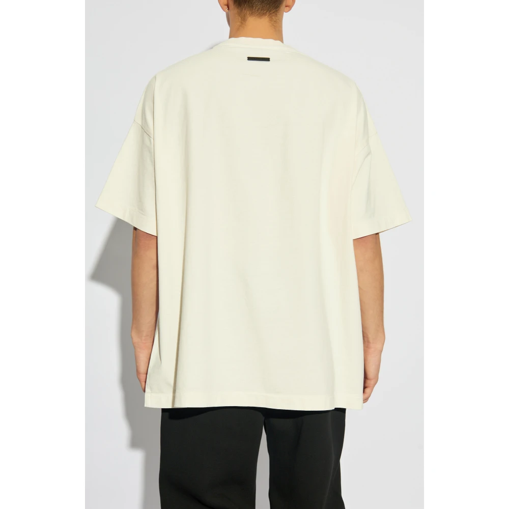 Fear Of God Bedrukt T-shirt Beige Heren