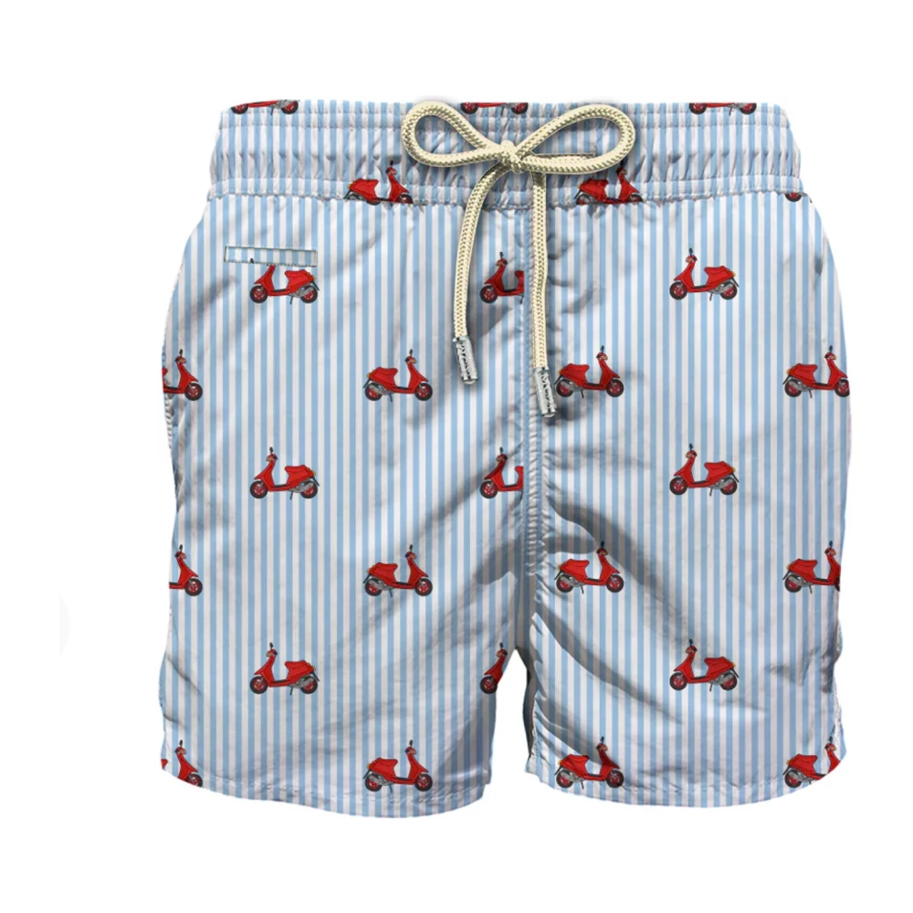 Mc2 Saint Barth Men's Multicolor Beachwear, S, Boxer Lighting