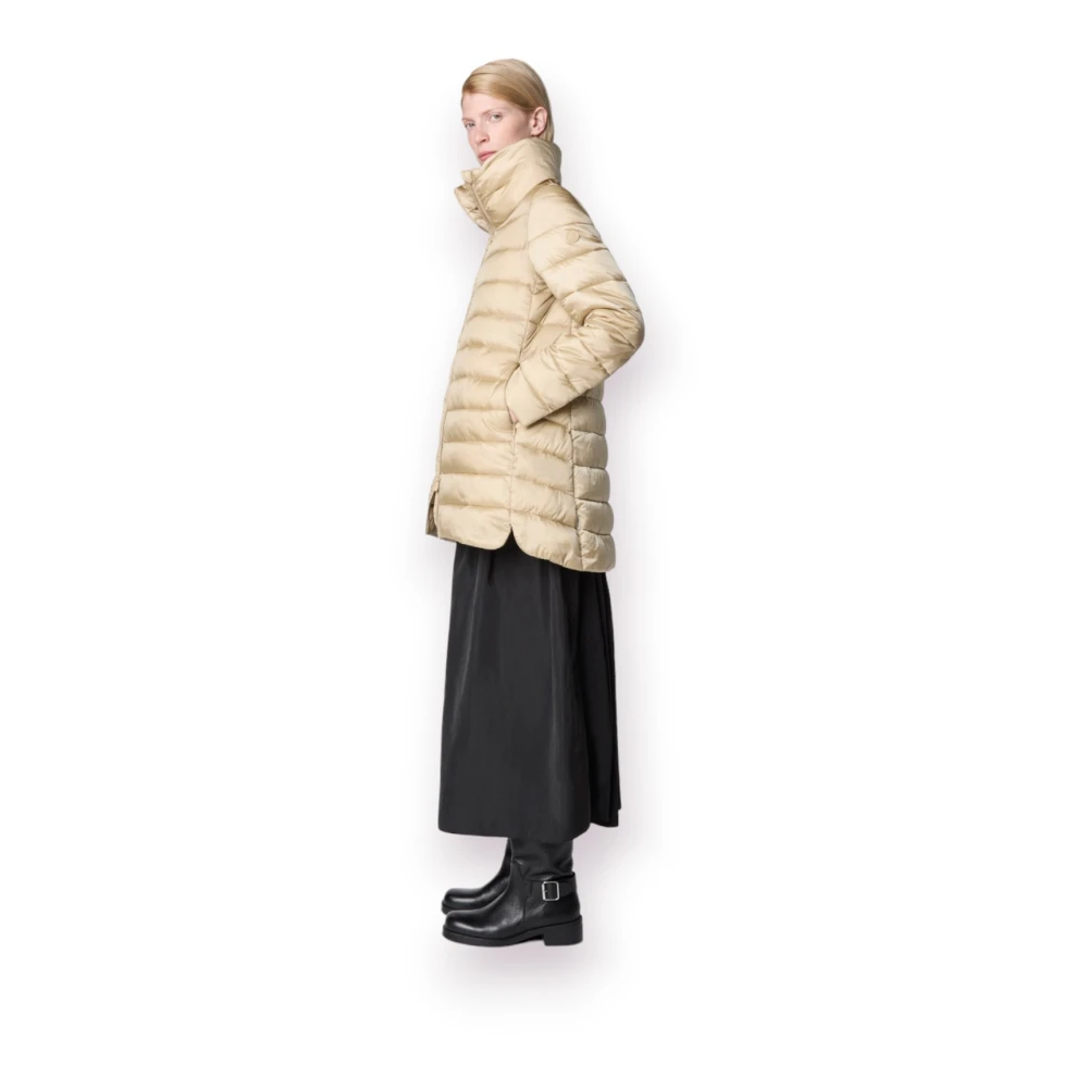 Save The Duck Puffer en Parka Jas Beige Dames