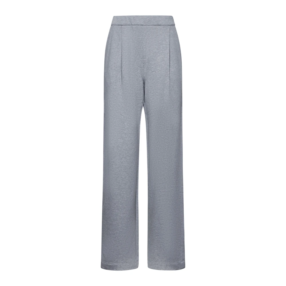 Dries Van Noten Grijze Sweatpants Wijde Pijpen Gray Dames