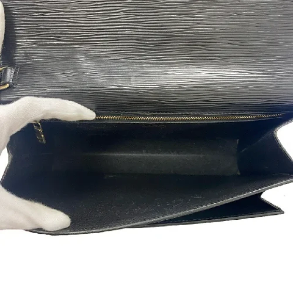 Louis Vuitton Vintage Pre-owned Leather clutches Black Dames