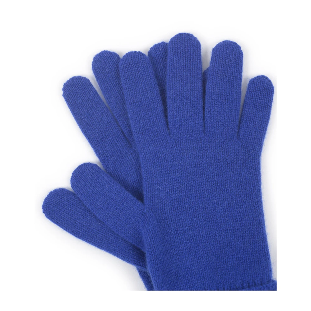 Burberry Equestrian Knight Cashmere Blend Handschoenen Blue Heren
