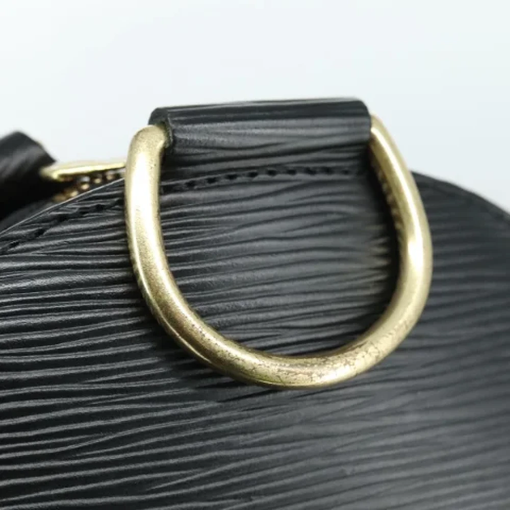 Louis Vuitton Vintage Pre-owned Leather backpacks Black Dames