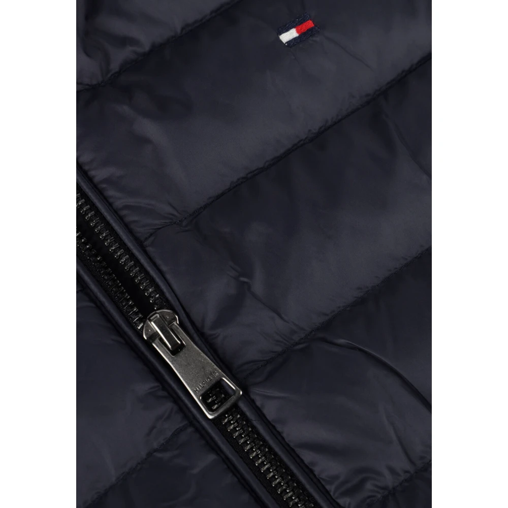 Tommy Hilfiger Blauwe Mix Media Vest Stijlvolle Heren Blue Heren