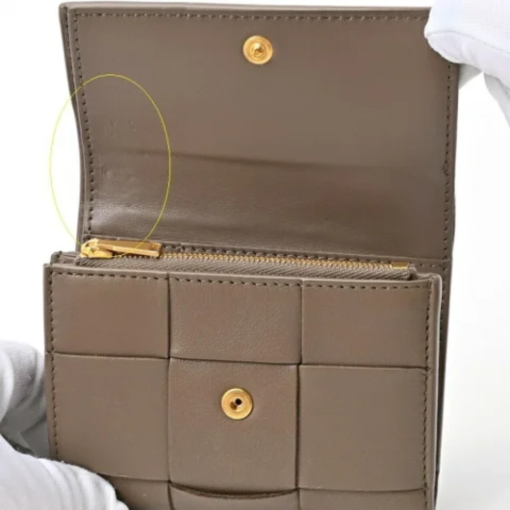 Bottega Veneta Vintage Pre-owned Leather wallets Brown Dames