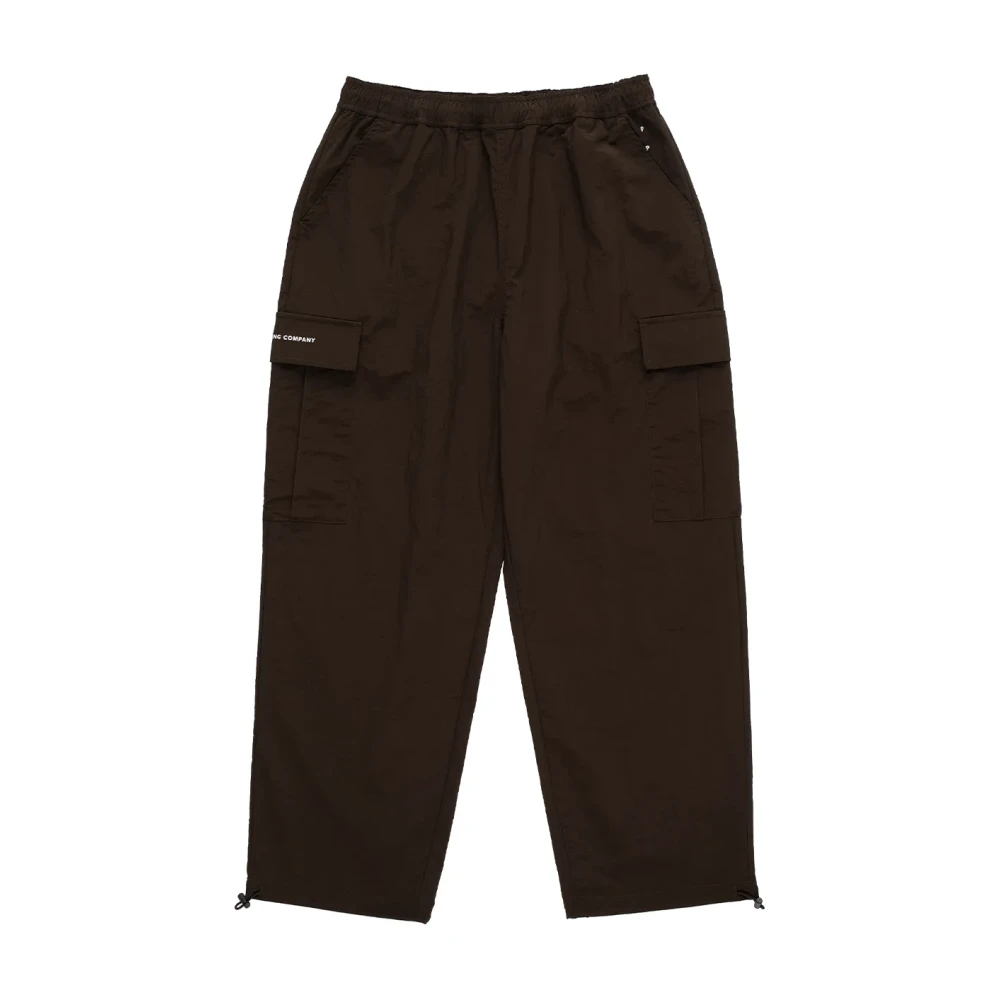 Pop Trading Company Men's Brown Straight Trousers, L, Delicioso Cargo Track Trousers