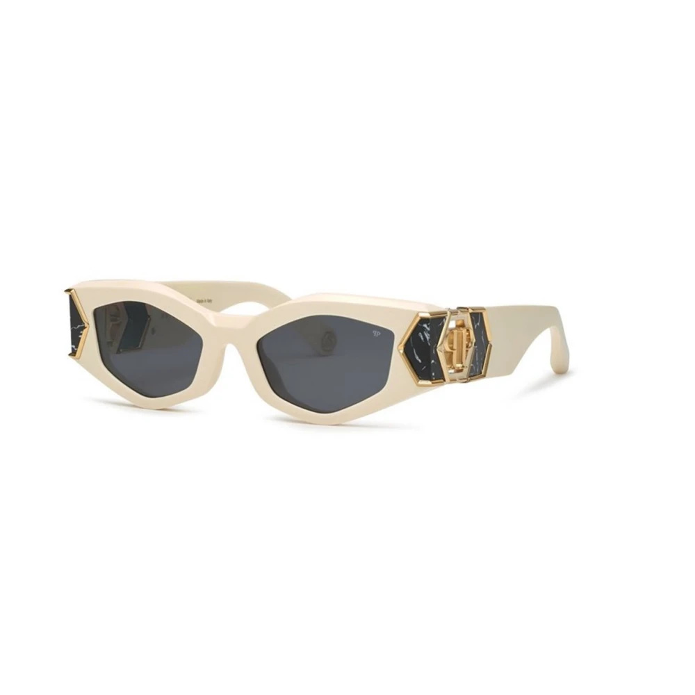 Philipp Plein Women's Beige Sunglasses, 52 Mm, Stylish Sunglasses With Smoke Lenses