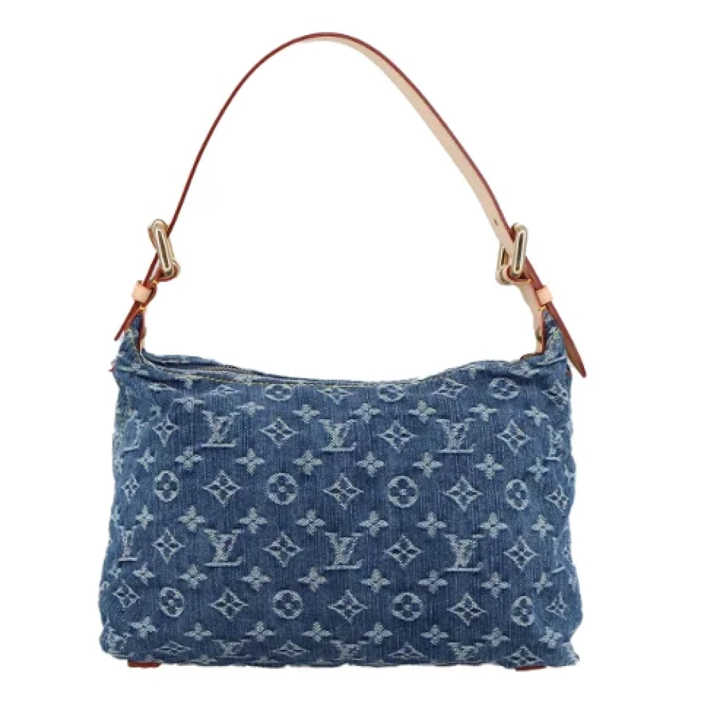 Louis Vuitton Vintage Pre-owned Denim louis-vuitton-bags Blue Dames