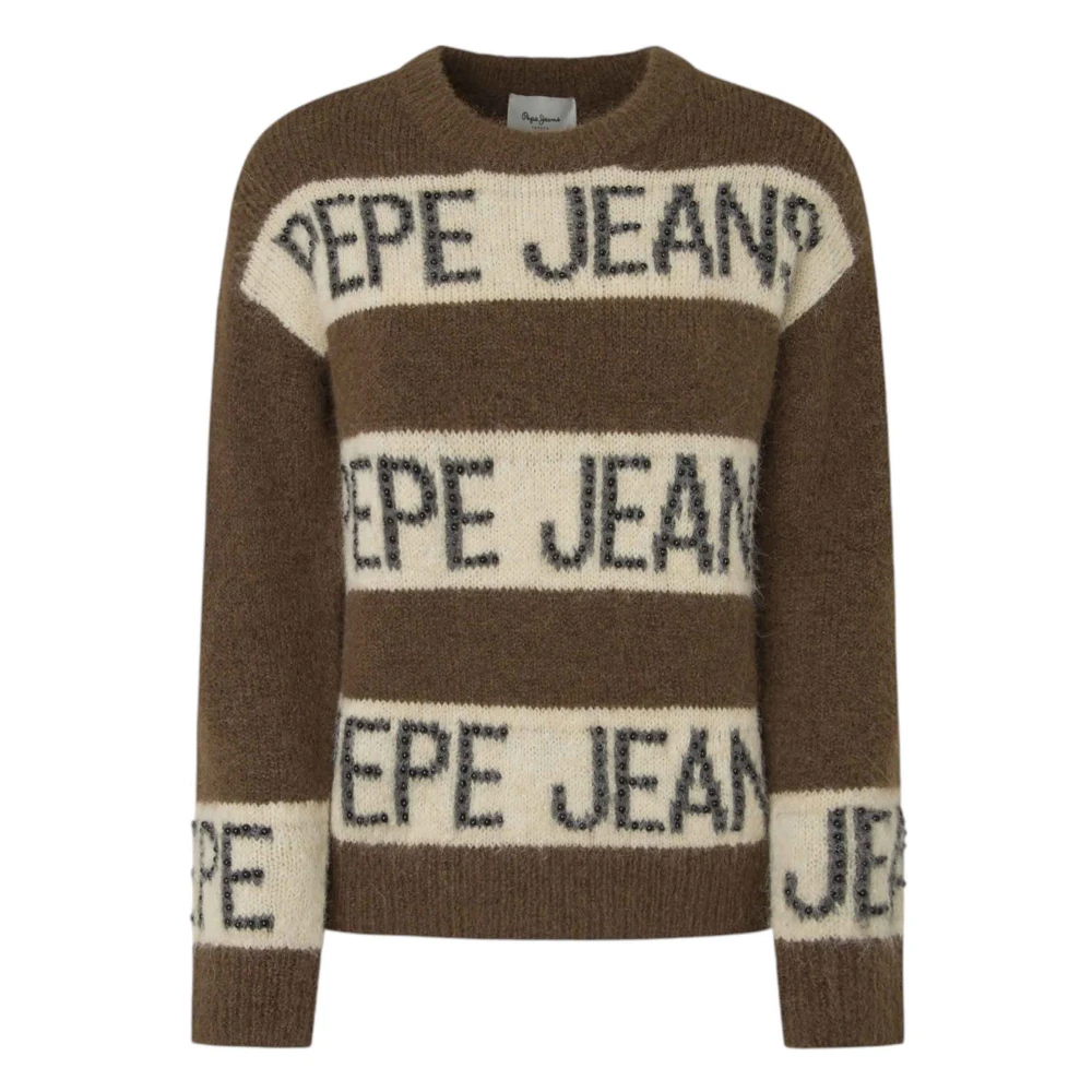 Pepe Jeans Helmi Sweater Brown Dames