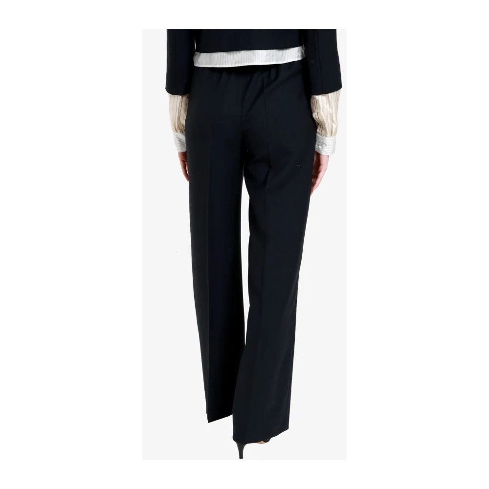 Erika Cavallini Blauwe Wol Pantalon Blue Dames