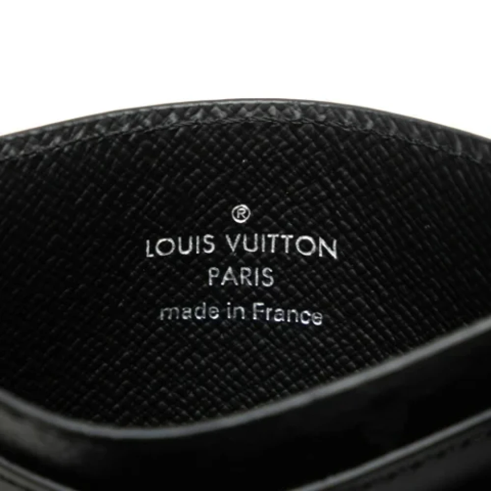 Louis Vuitton Vintage Pre-owned Plastic wallets Black Heren