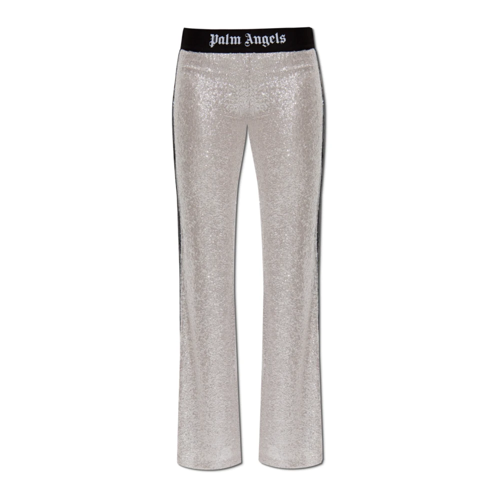 Palm Angels Pailletbroek Gray Dames