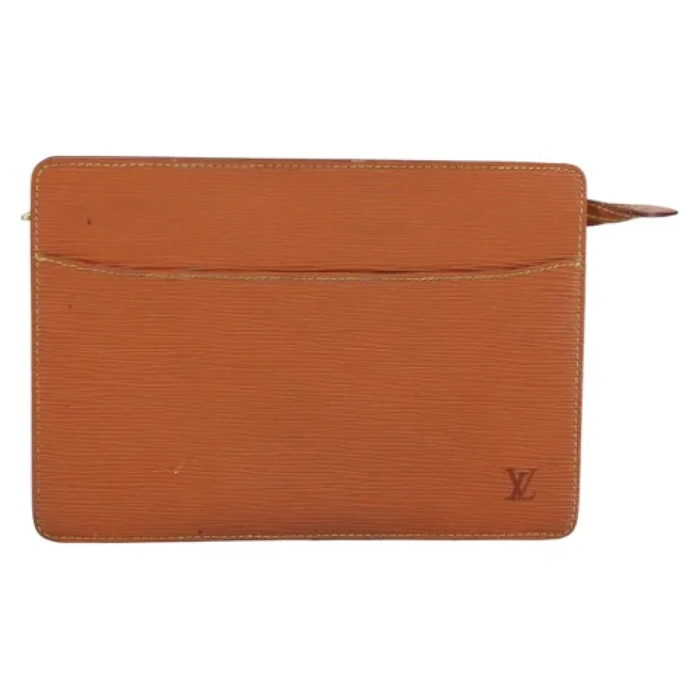 Louis Vuitton Vintage Pre-owned Leather clutches Brown Dames
