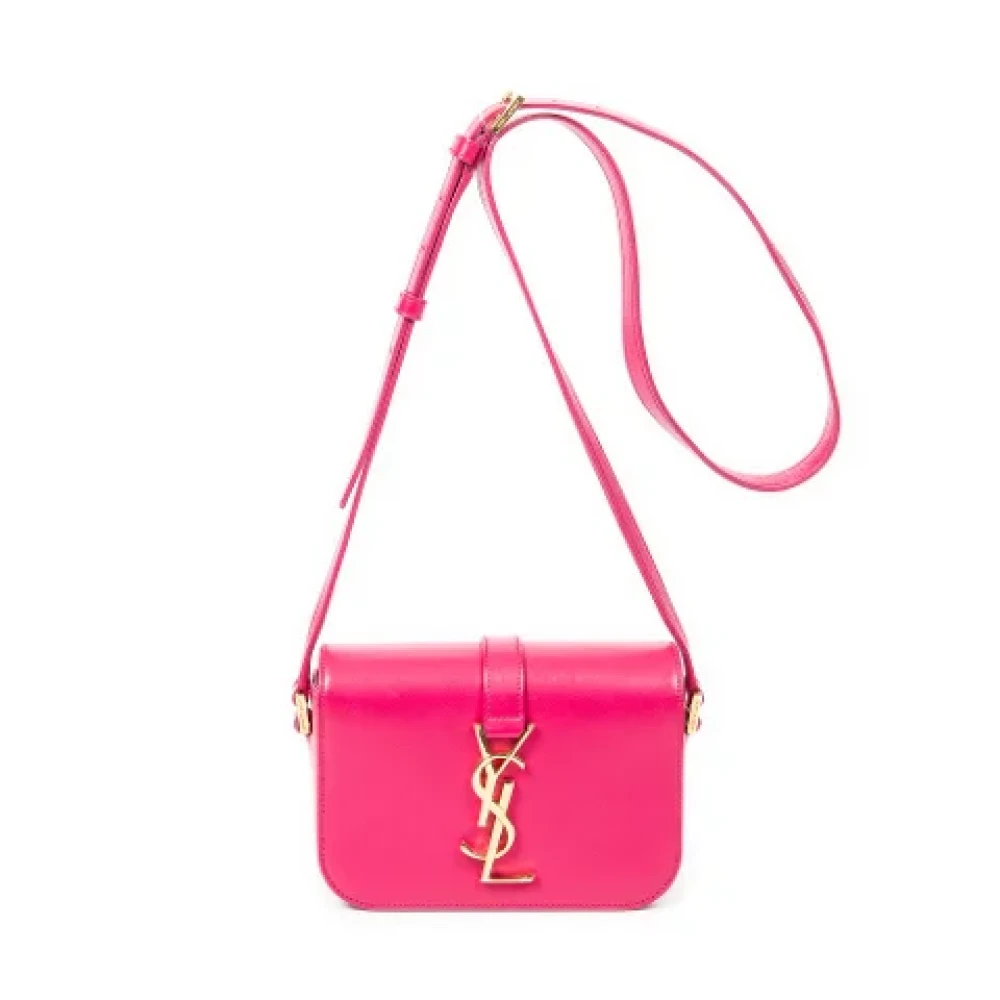 Saint Laurent Vintage Pre-owned Leather shoulder-bags Pink Dames