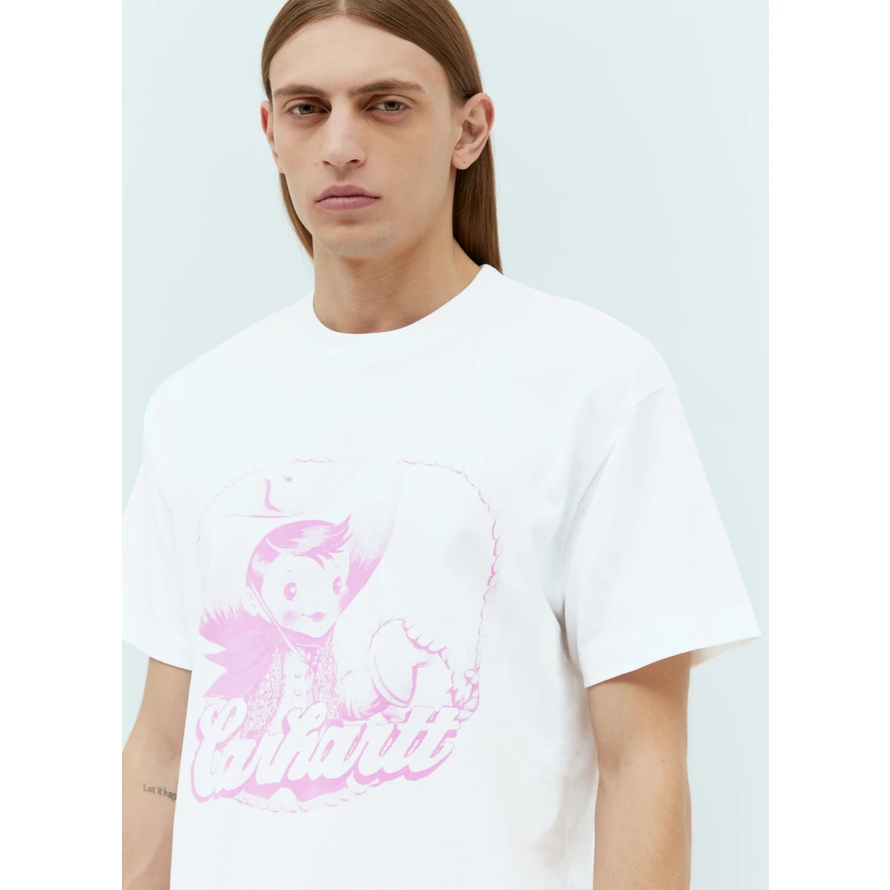 Carhartt WIP Grafische Print Katoenen T-shirt White Heren