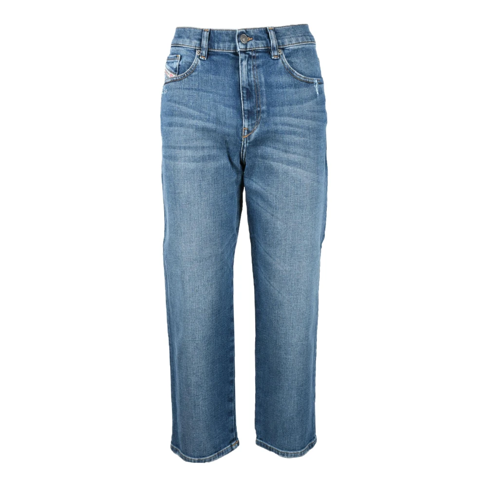 Diesel Katoen Elastaan Jeans Blue Dames