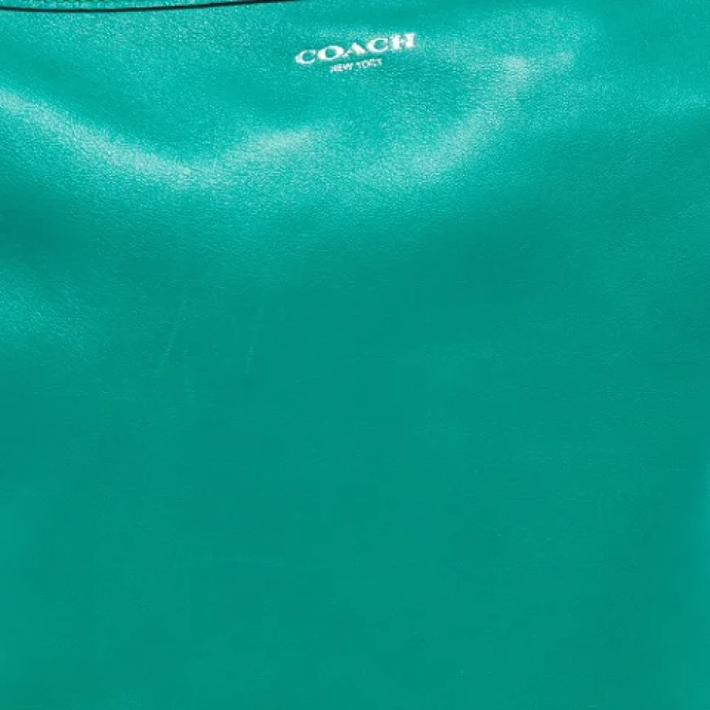 Coach Pre-owned Leather shoulder-bags Green Dames
