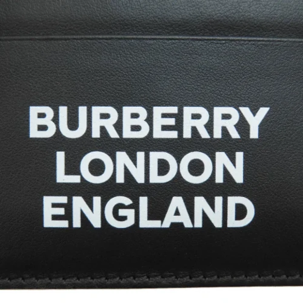 Burberry Vintage Pre-owned Leather wallets Black Dames