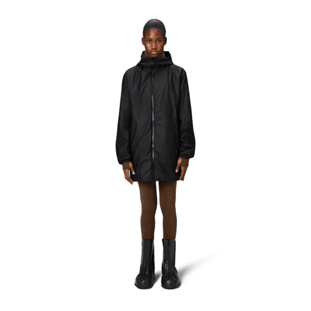 Rains Stijlvolle Jas Black Unisex