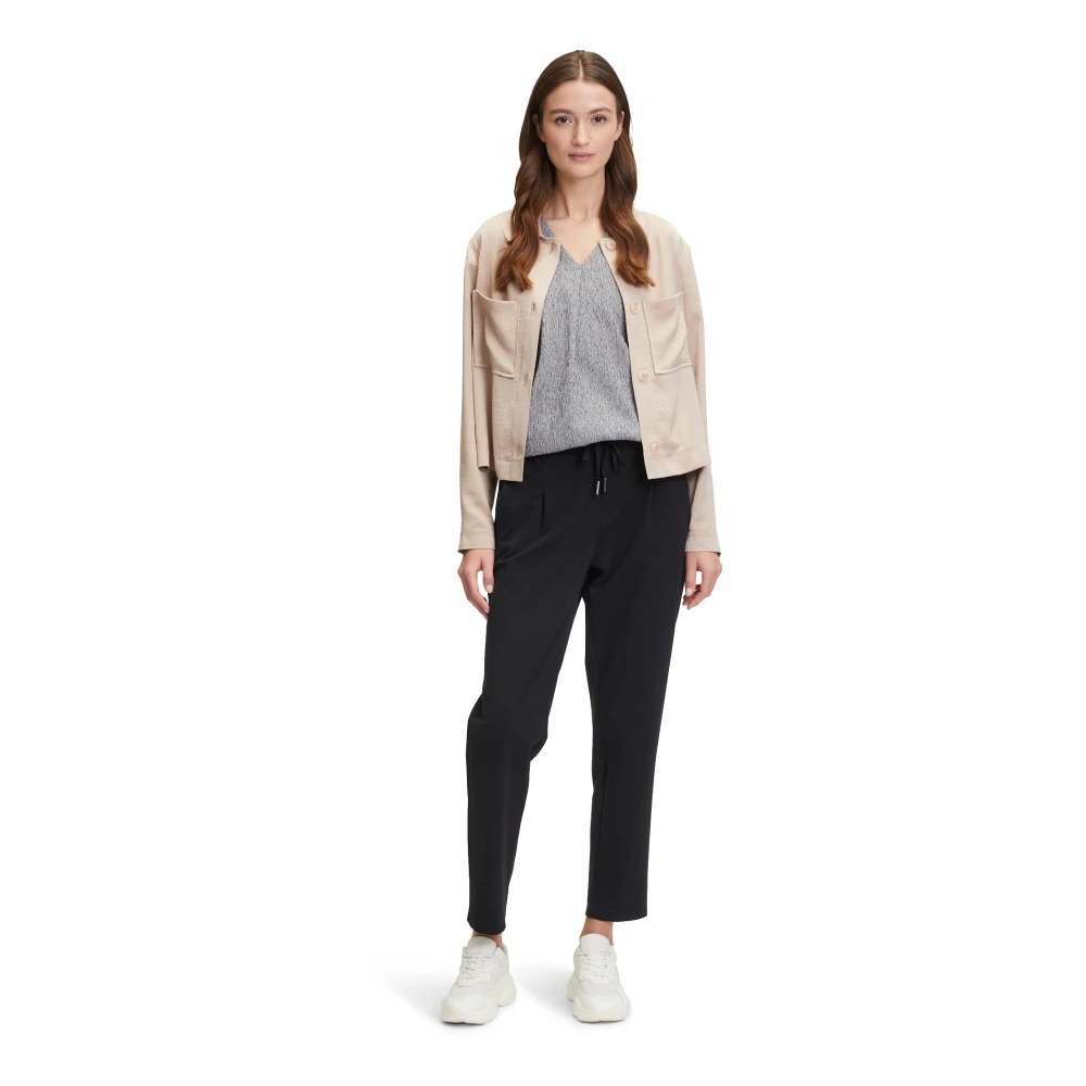 Betty & Co Stretch broek met zakken Beige Dames