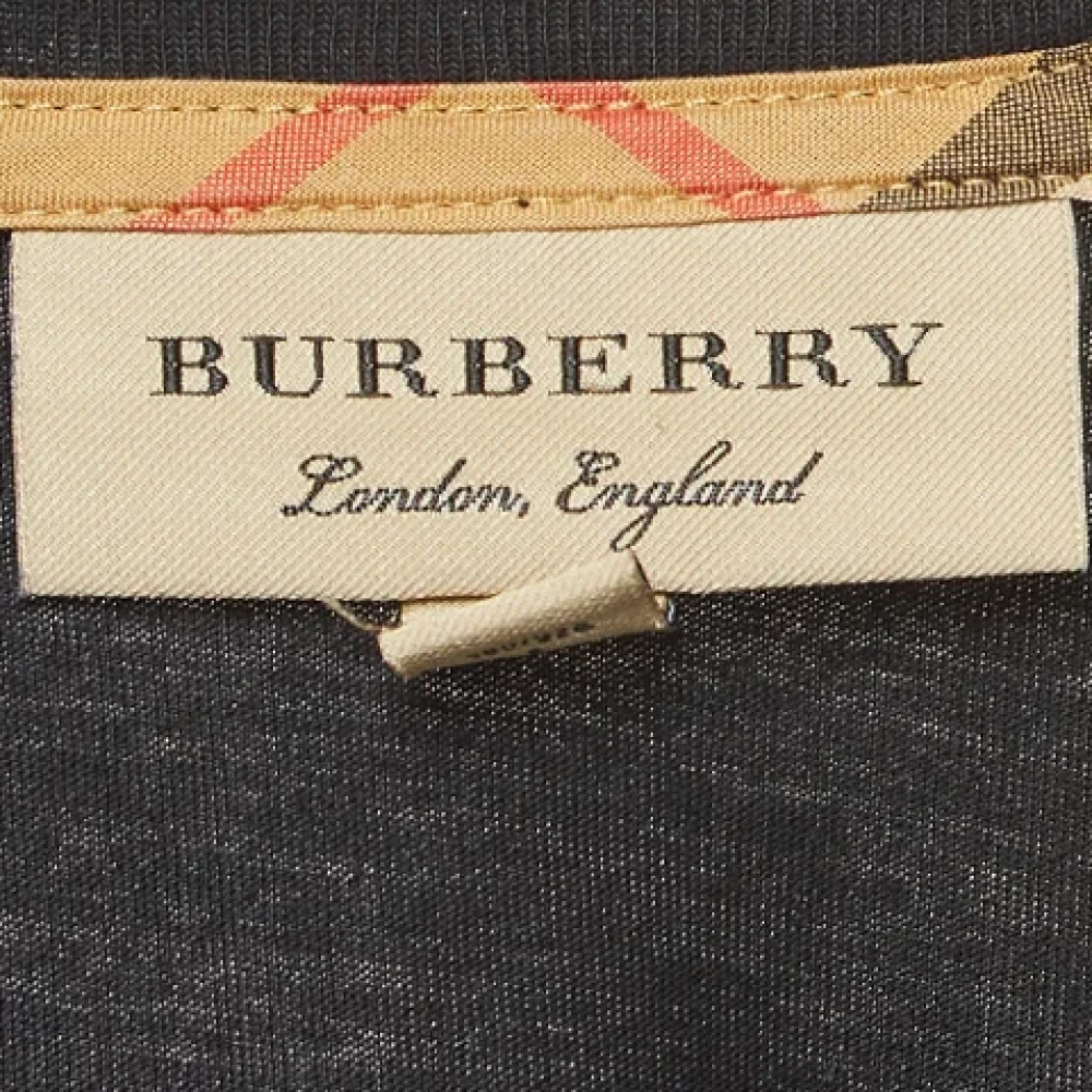 Burberry Vintage Pre-owned Cotton tops Black Heren