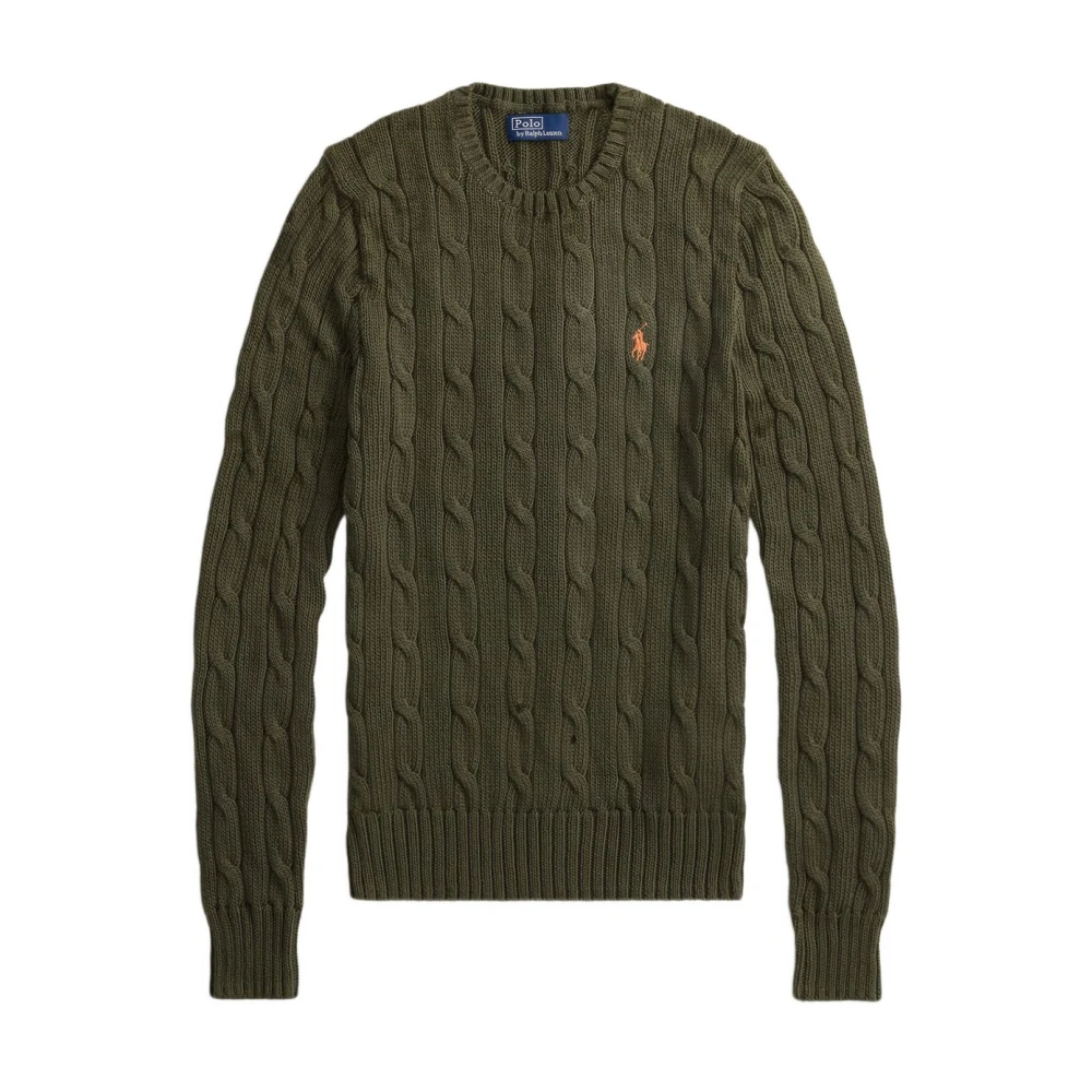 Polo Ralph Lauren Women's Green Crewneck Knit Sweater