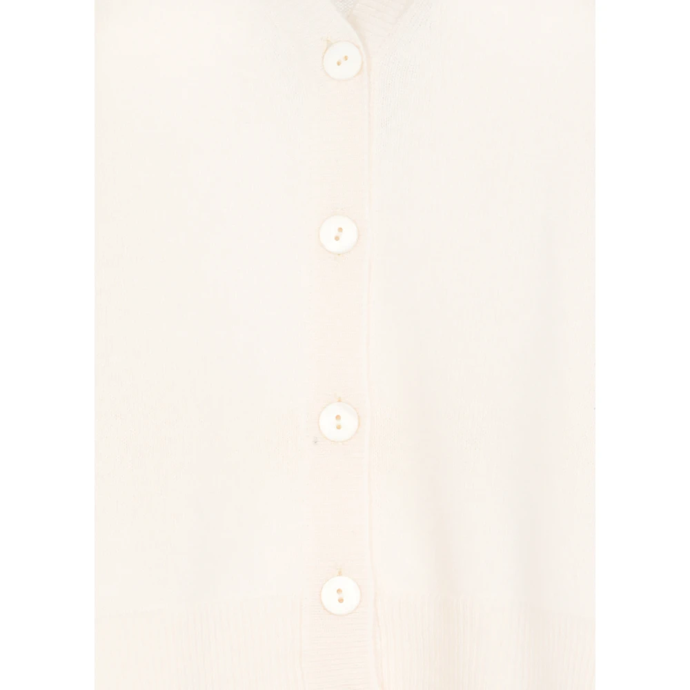Kangra Kasjmier V-Hals Trui Wit White Dames
