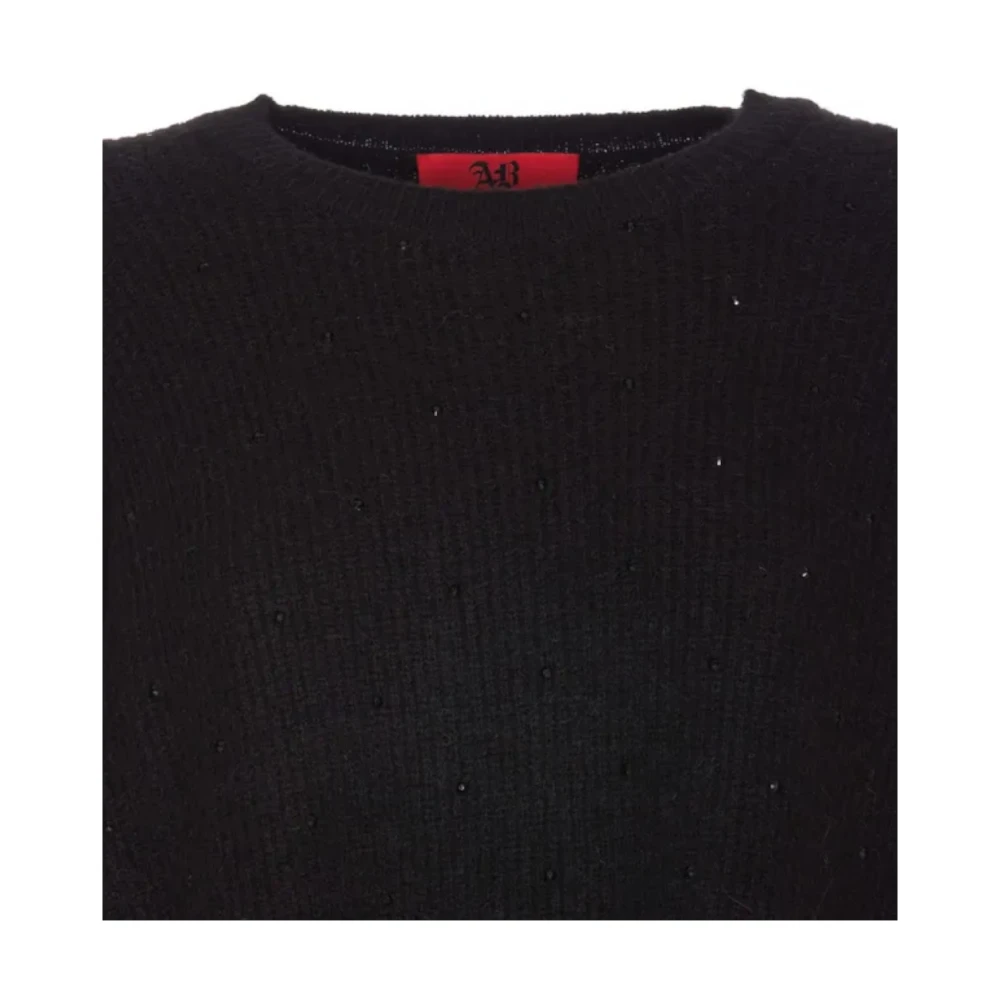 Aniye By Zwarte trui met strass steentjes Black Dames