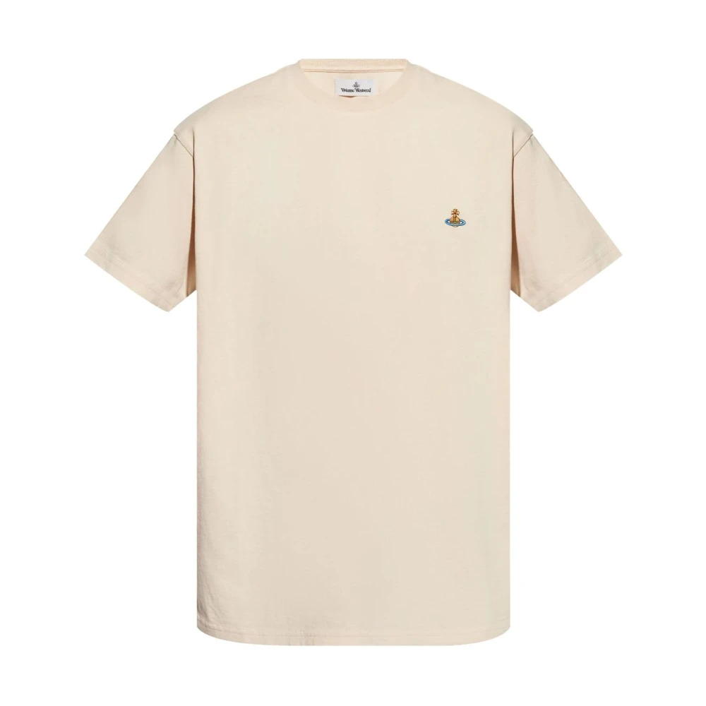 Vivienne Westwood Beige Crew Neck Korte Mouwen Top Beige Heren