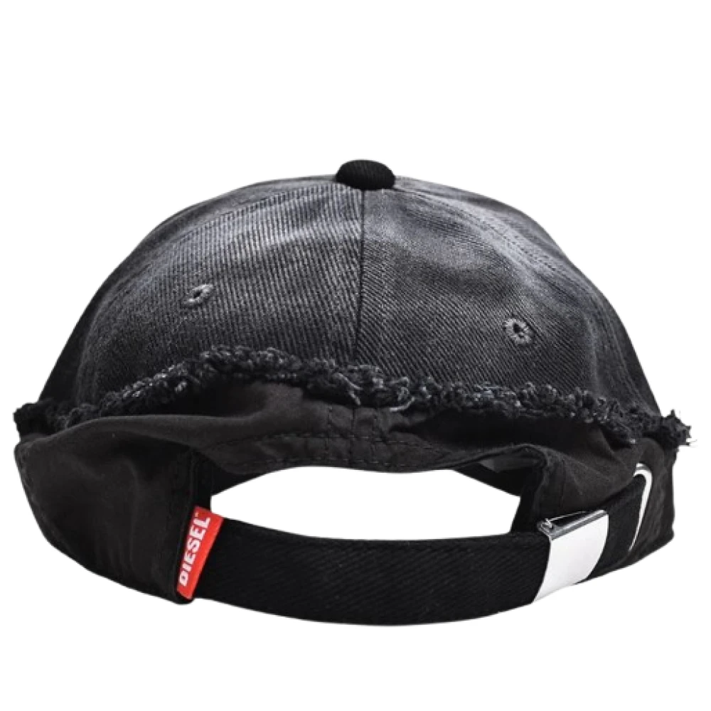 Diesel Verweerde Baseballpet met Logopatch Black Heren