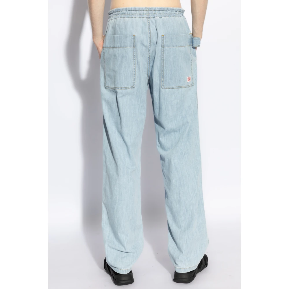 Bottega Veneta Loszittende denim broek Blue Heren