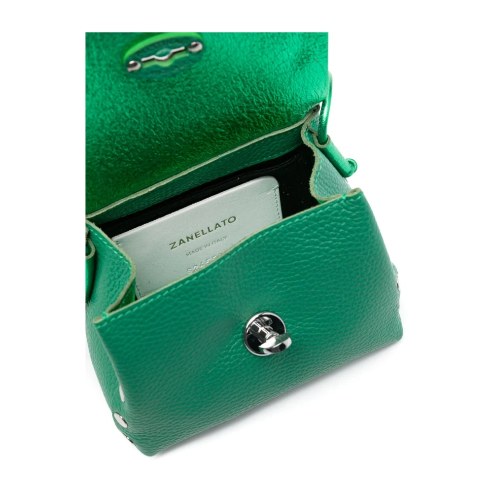 Zanellato Groene Twist-Lock Schoudertas Green Dames